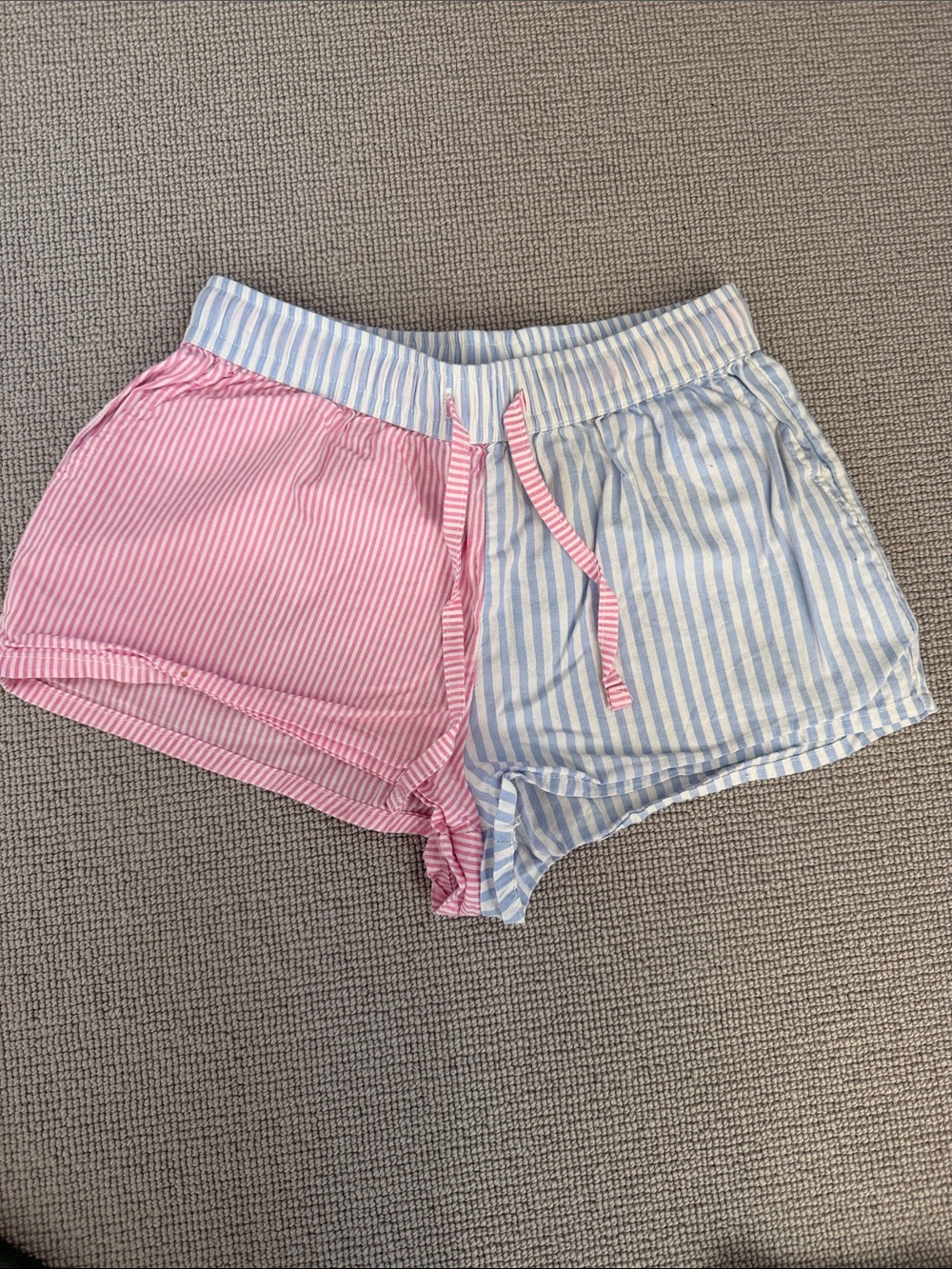 Katie J NYC Pink & Blue Striped Kids Shorts. Size medium. So cute for summer.